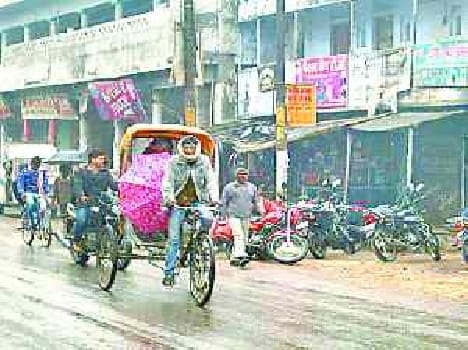 Life was disrupted by rain and cold